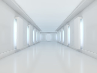 Abstract modern architecture background. 3D rendering