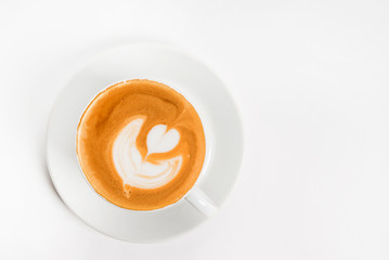cappuccino with heart design