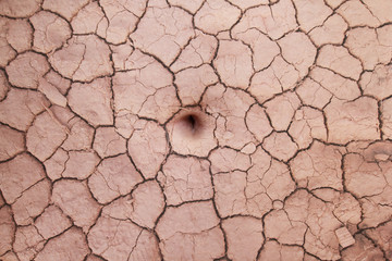 woman belly with dry skin like a dry soil