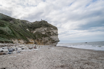 Fototapeta na wymiar Bulbjerg, the only bird cliff on the Danish mainland situated in northern Jutland, Denmark.
