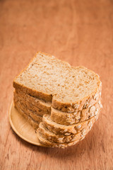 whole wheat bread, bio ingredients, very healthy