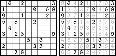 Vector Sudoku game