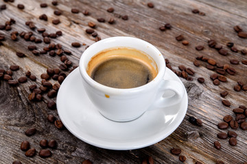 espresso a lot of coffee beans