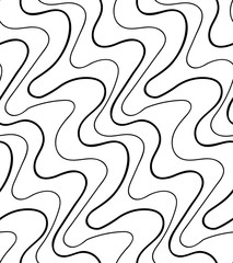 Vector floral background of drawn lines