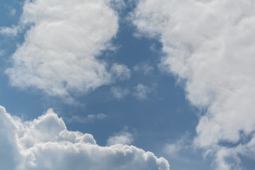 Naklejka na ściany i meble Clouds on the blue sky, texture or background
