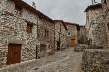 Zaldierna stone village in La Rioja province, Spain