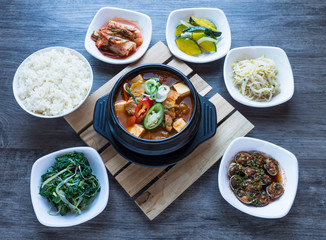Korean soup spicy from Kimji