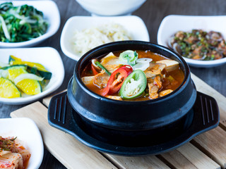 Korean soup spicy from Kimji