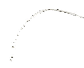 Splash of liquid in motion isolated