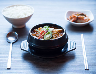 Korean soup spicy from Kimji