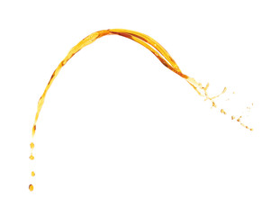 Splash of liquid in motion isolated