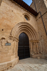 Fototapeta na wymiar Laguardia medieval village in Alava province, Spain