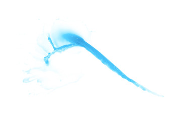 Splash of liquid in motion isolated