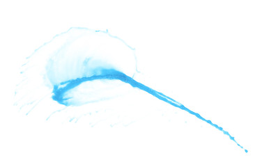 Splash of liquid in motion isolated