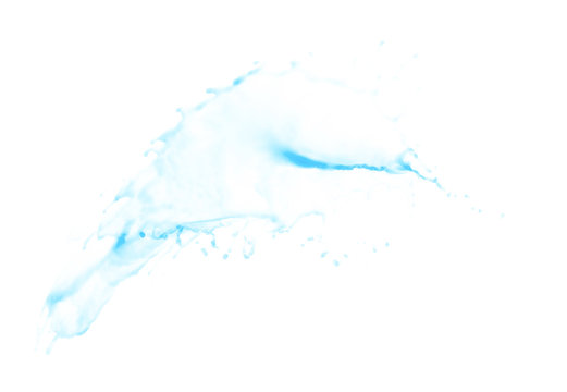 Splash of liquid in motion isolated
