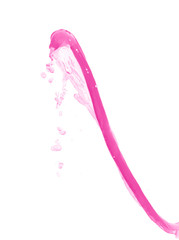 Splash of liquid in motion isolated