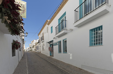 Street of the pretty village of Altea