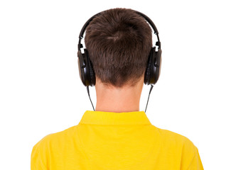 Young Man in Headphones