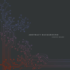 Circuit board, technology background. Vector illustration. EPS 10.