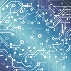 Circuit board, technology background. Vector illustration. EPS 10.