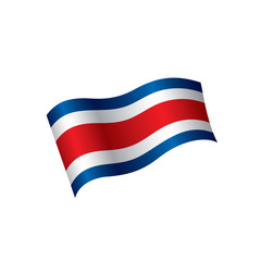 Costa Rica flag, vector illustration