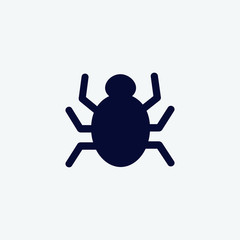 spider icon, vector illustration. scary icon vector