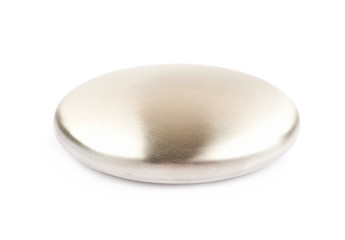 Stainless steel soap isolated