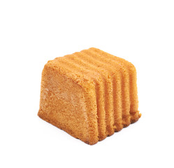 Moist butter cake isolated