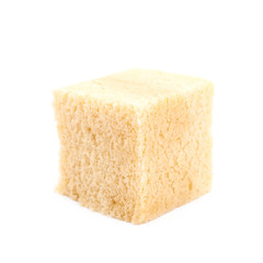 Moist butter cake isolated