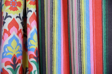 Colorful fabric is used to design out all kinds of clothes for women and men, it can be canvas or...