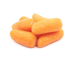 Baby carrots isolated