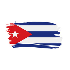 Cuba flag, vector illustration