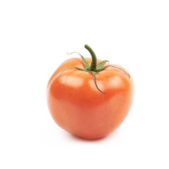 Ripe red tomato isolated
