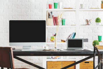 Creative designer workplace