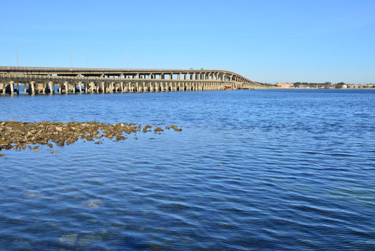 Bridge Crossing From Pensacola Beach To Gulf Breezes