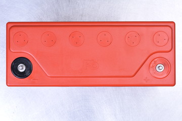 Battery backup power with symbol Pb lead, directly above