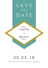 Save the Date Green theme