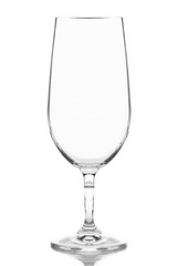 empty wine glass isolated on white background