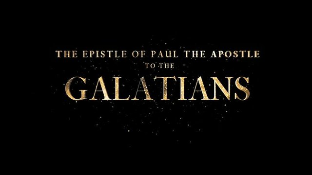 The Epistle Of Paul The Apostle To The Galatians + Alpha Channel