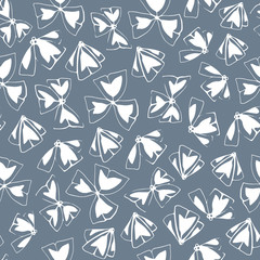 Seamless pattern with hand drawn flowers.