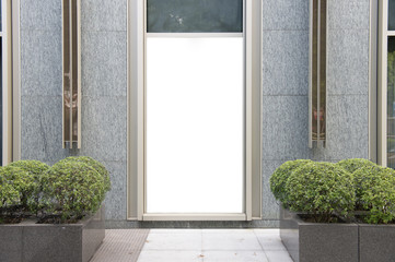 Shop Boutique Store Front with Big Window and Place for Name