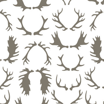 Seamless antler pattern.