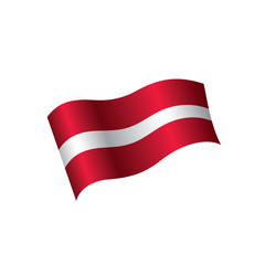 Latvia flag, vector illustration