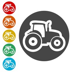 Tractor Icons set