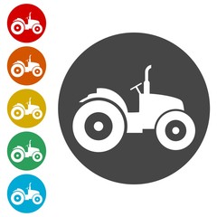 Tractor Icons set