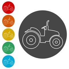 Tractor Icons set