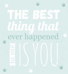 Vector love card of cute object