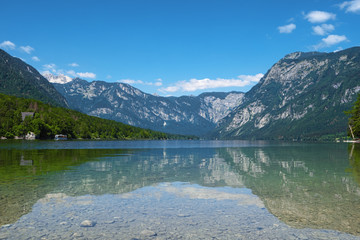 Naklejka na ściany i meble Bohinj Lake, Triglav national park, Slovenia, Alps
