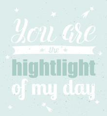 Vector love card of cute object