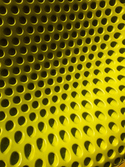 yellow plastic back chair